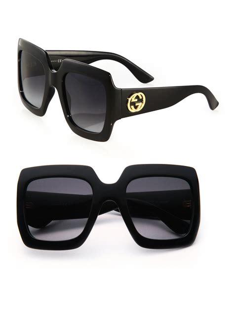 square sunglasses gucci|gucci women's oversized square sunglasses.